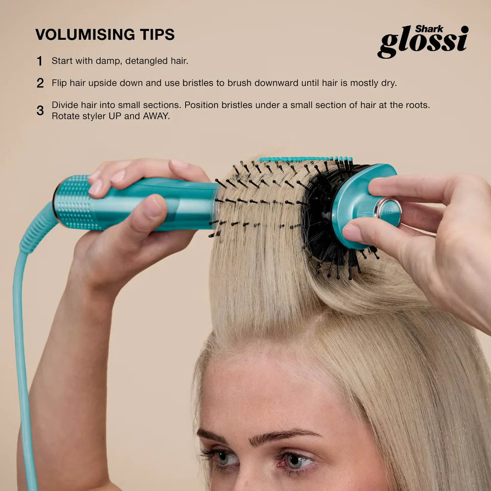 Shark Beauty Glossi 2-In-1 Hot Tool & Air Glosser Juniper - Image 12
