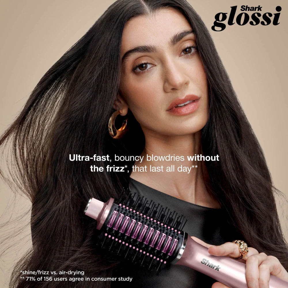 Shark Beauty Glossi 2-In-1 Hot Tool & Air Glosser Lychee - Image 2