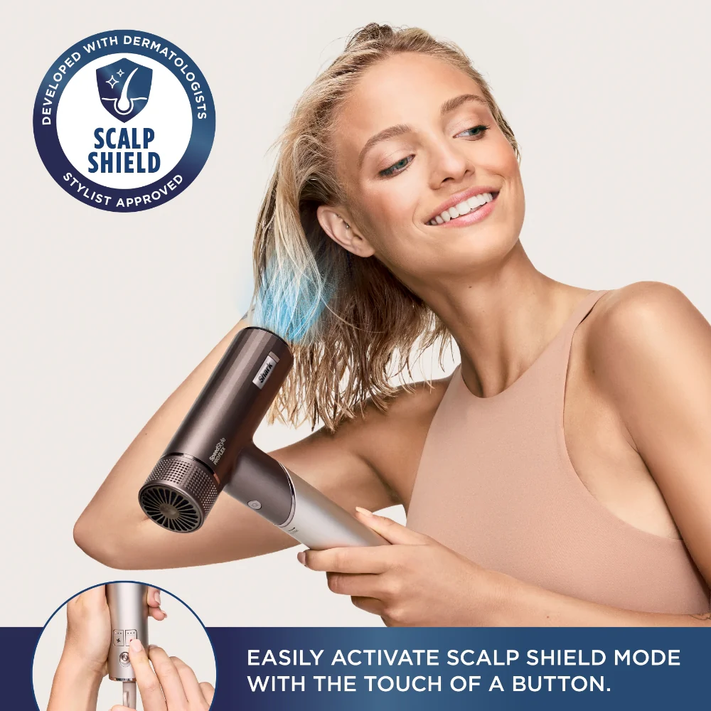 Shark SpeedStyle Pro Flex 4-In-1 High-Velocity Hair Dryer Mocha/Silver - Image 4