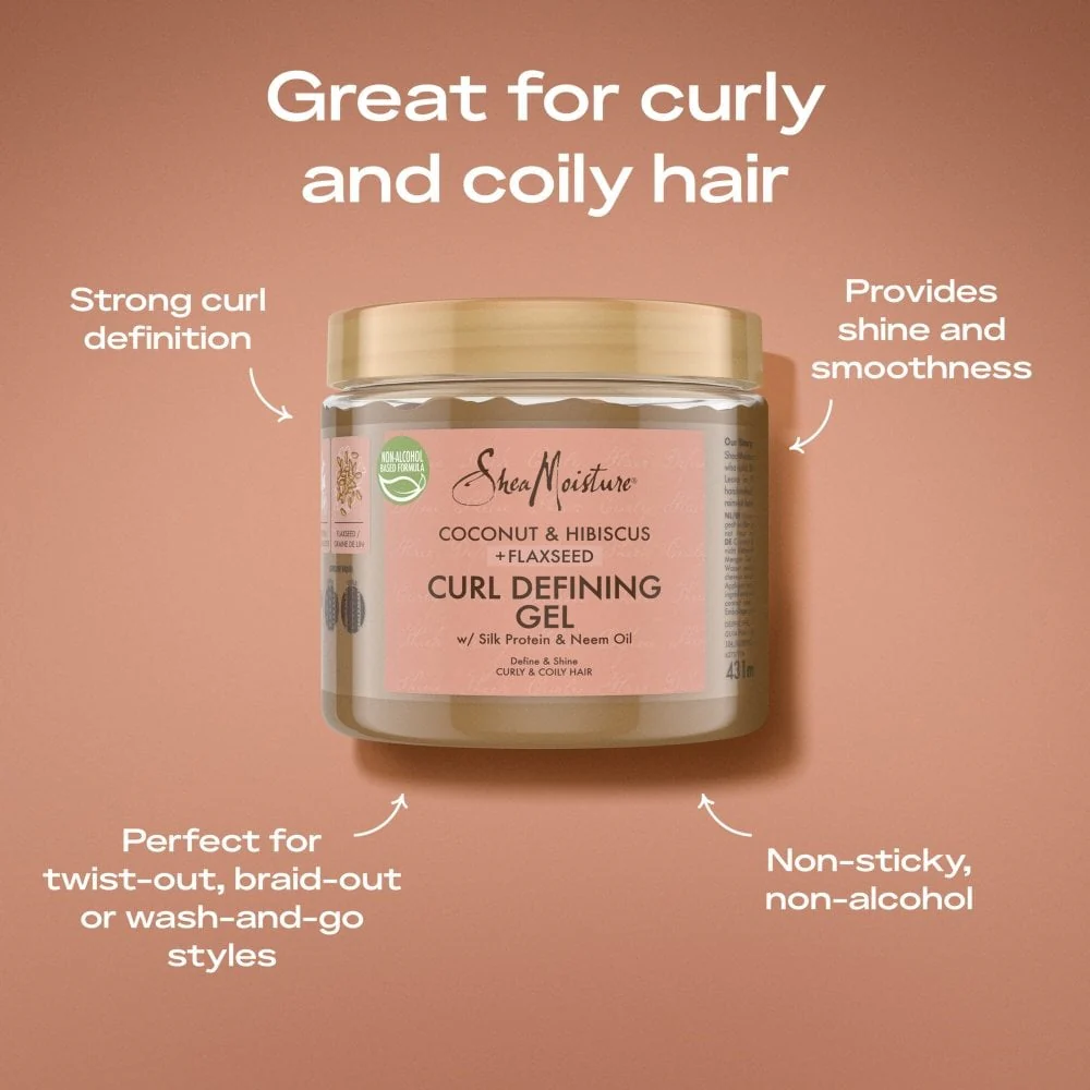 Shea Moisture Coconut & Hibiscus Curl Defining Gel 431ml - Image 3