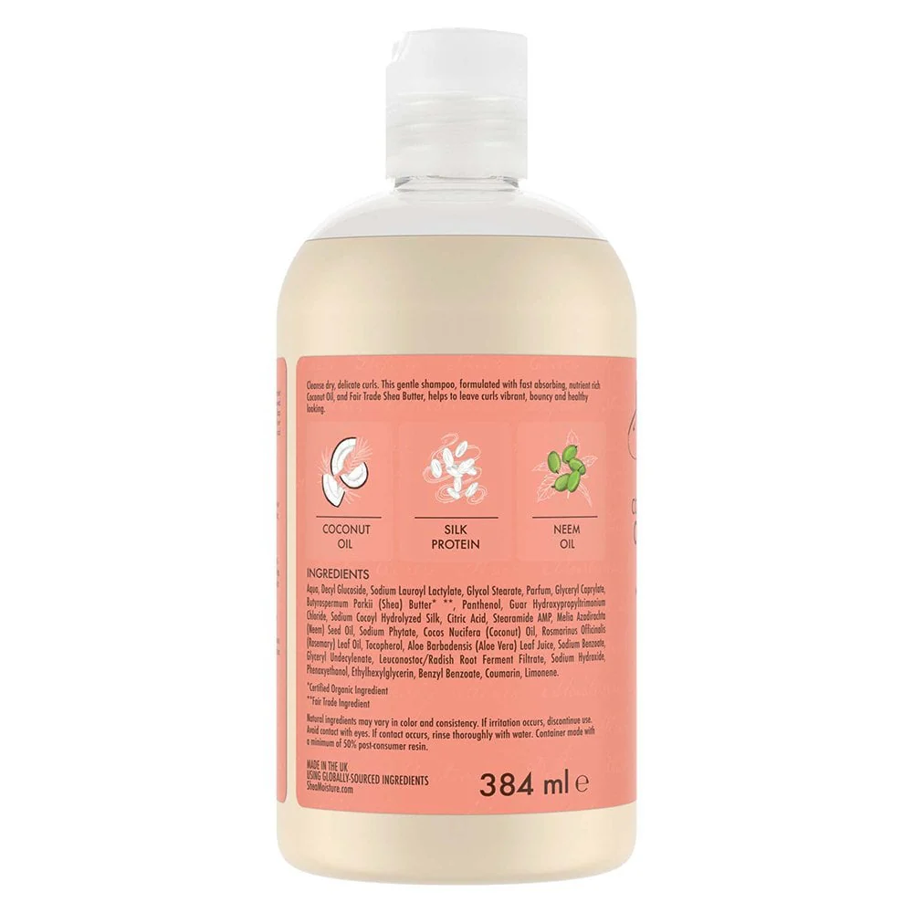 Shea Moisture Coconut & Hibiscus Curl & Shine Shampoo 384ml - Image 2
