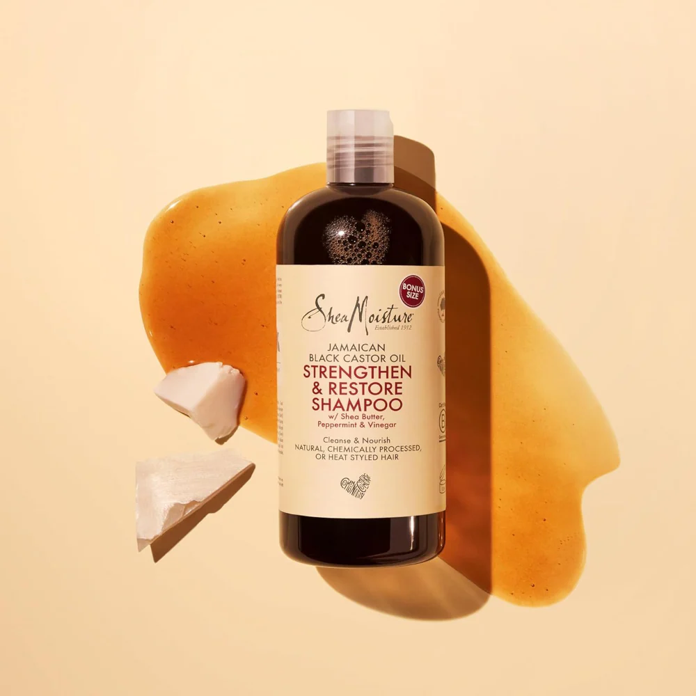 Shea Moisture Jamaican Black Castor Oil Strengthen & Restore Shampoo 384ml - Image 3