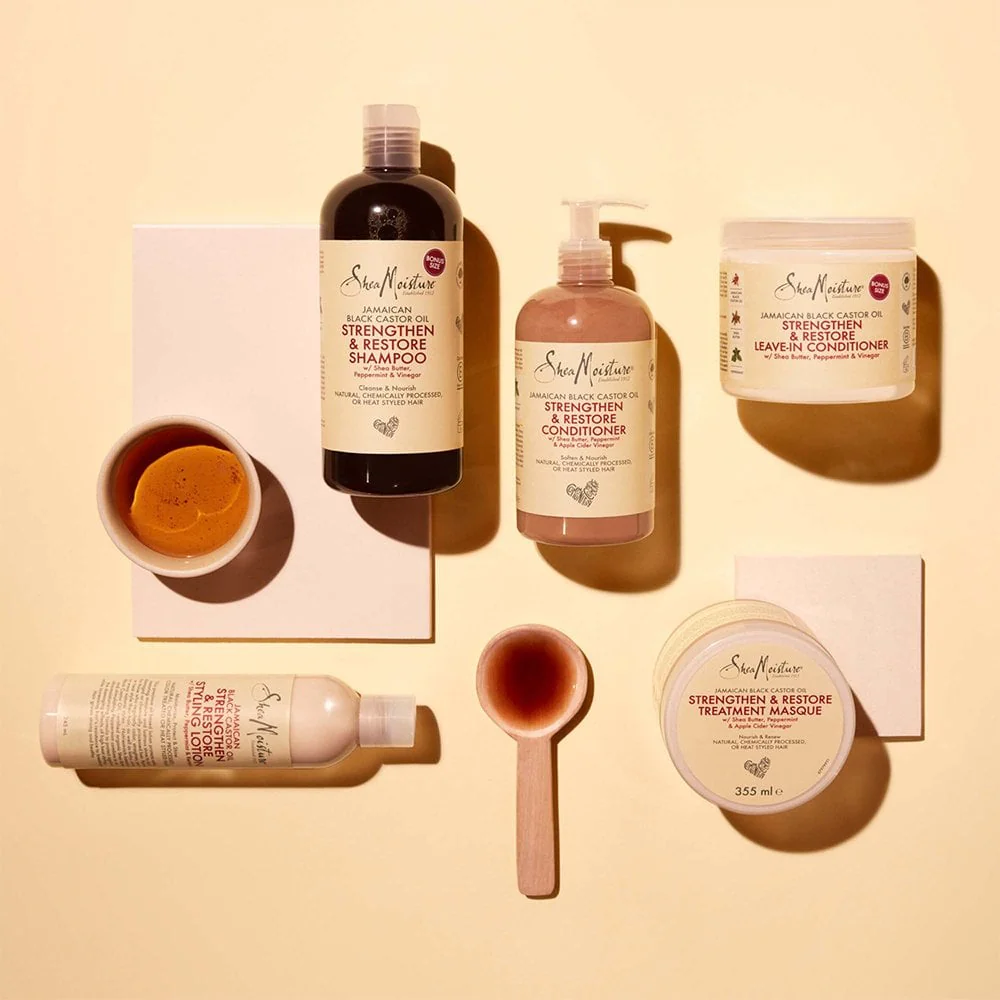 Shea Moisture Jamaican Black Castor Oil Strengthen & Restore Treatment Mask 355ml - Image 3