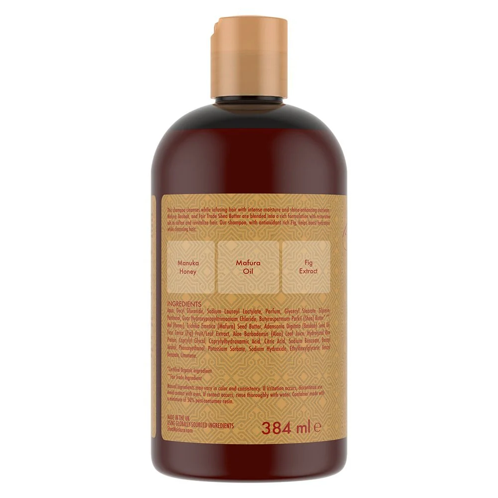 Shea Moisture Manuka Honey & Mafura Oil Intensive Hydration Shampoo 384ml - Image 2
