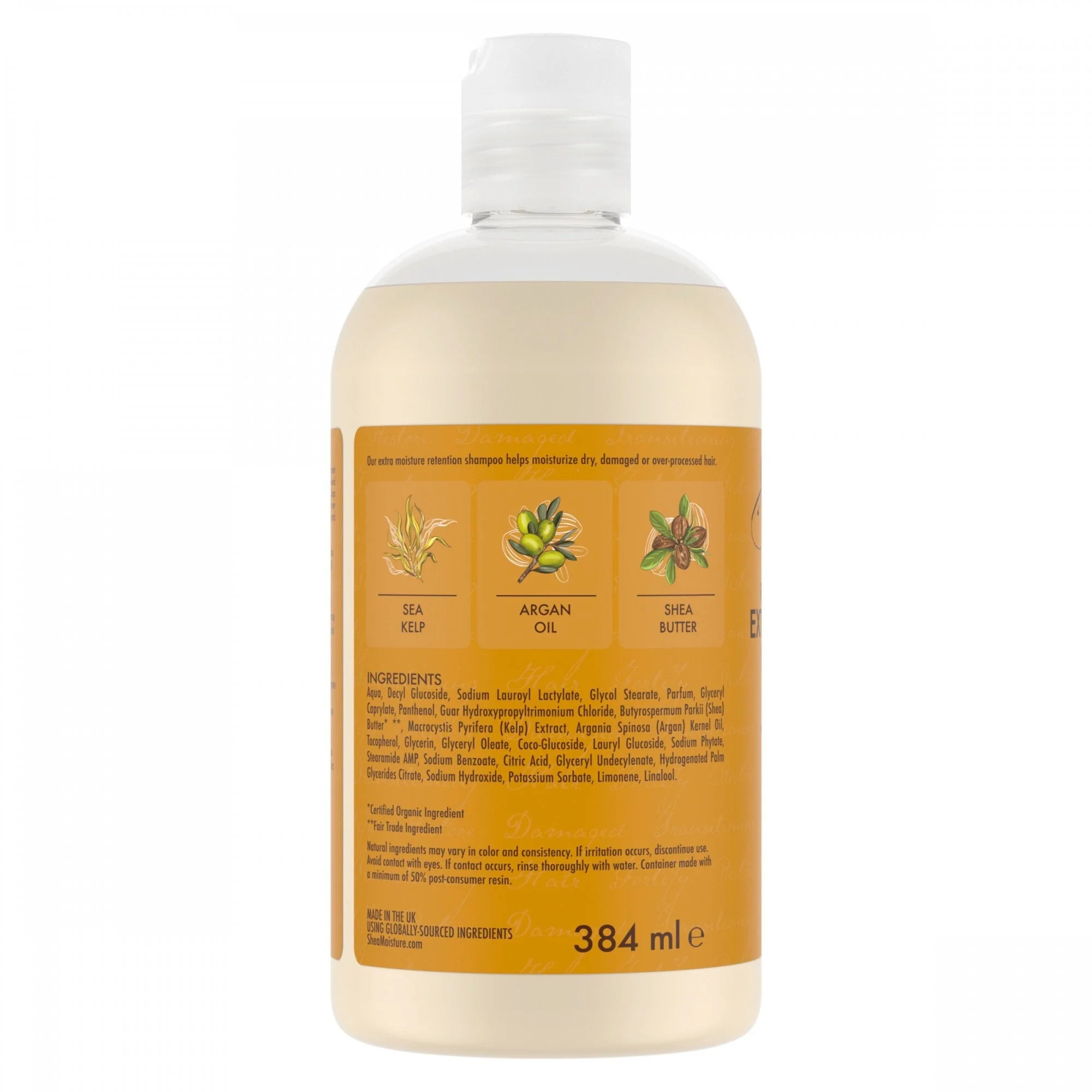 Shea Moisture Raw Shea Butter Extra-Moisture Retention Shampoo 384ml - Image 2