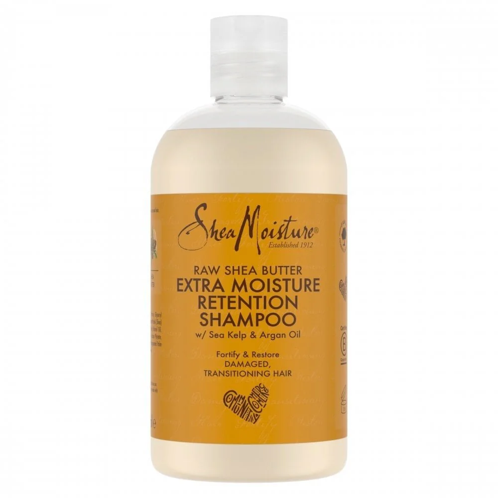 Shea Moisture Raw Shea Butter Extra-Moisture Retention Shampoo & Conditioner Twin 2 x 384ml - Image 2