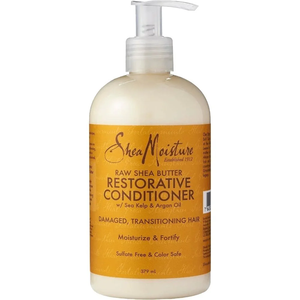 Shea Moisture Raw Shea Butter Extra-Moisture Retention Shampoo & Conditioner Twin 2 x 384ml - Image 3
