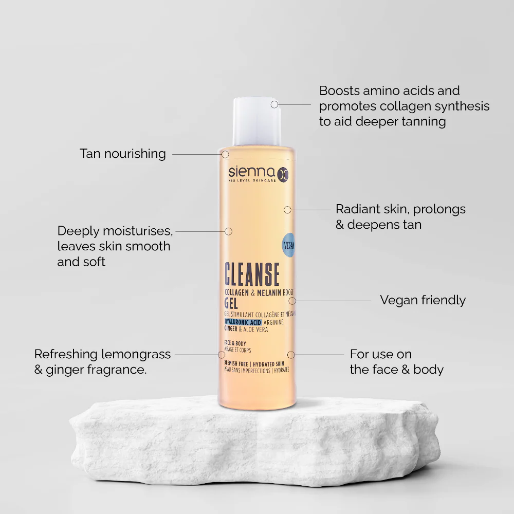 Sienna X Cleanse Collagen & Melanin Boosting Gel 200ml - Image 8