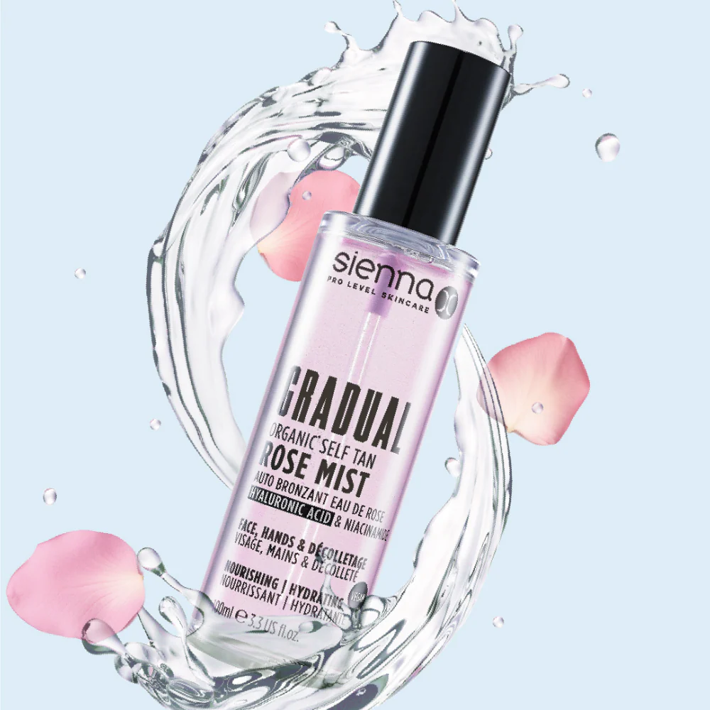 Sienna X Gradual Organic Self Tan Rose Mist 100ml - Image 2