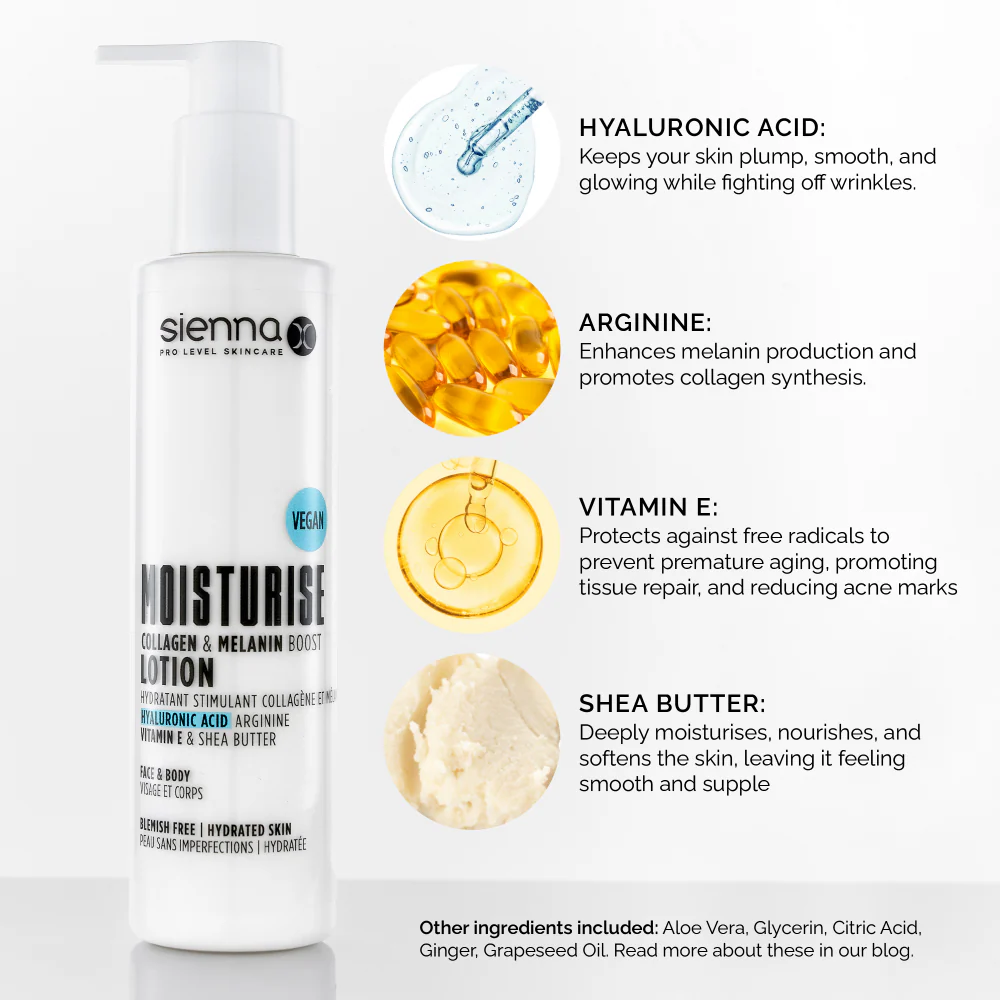 Sienna X Moisturise Collagen & Melanin Boosting Lotion 200ml - Image 2
