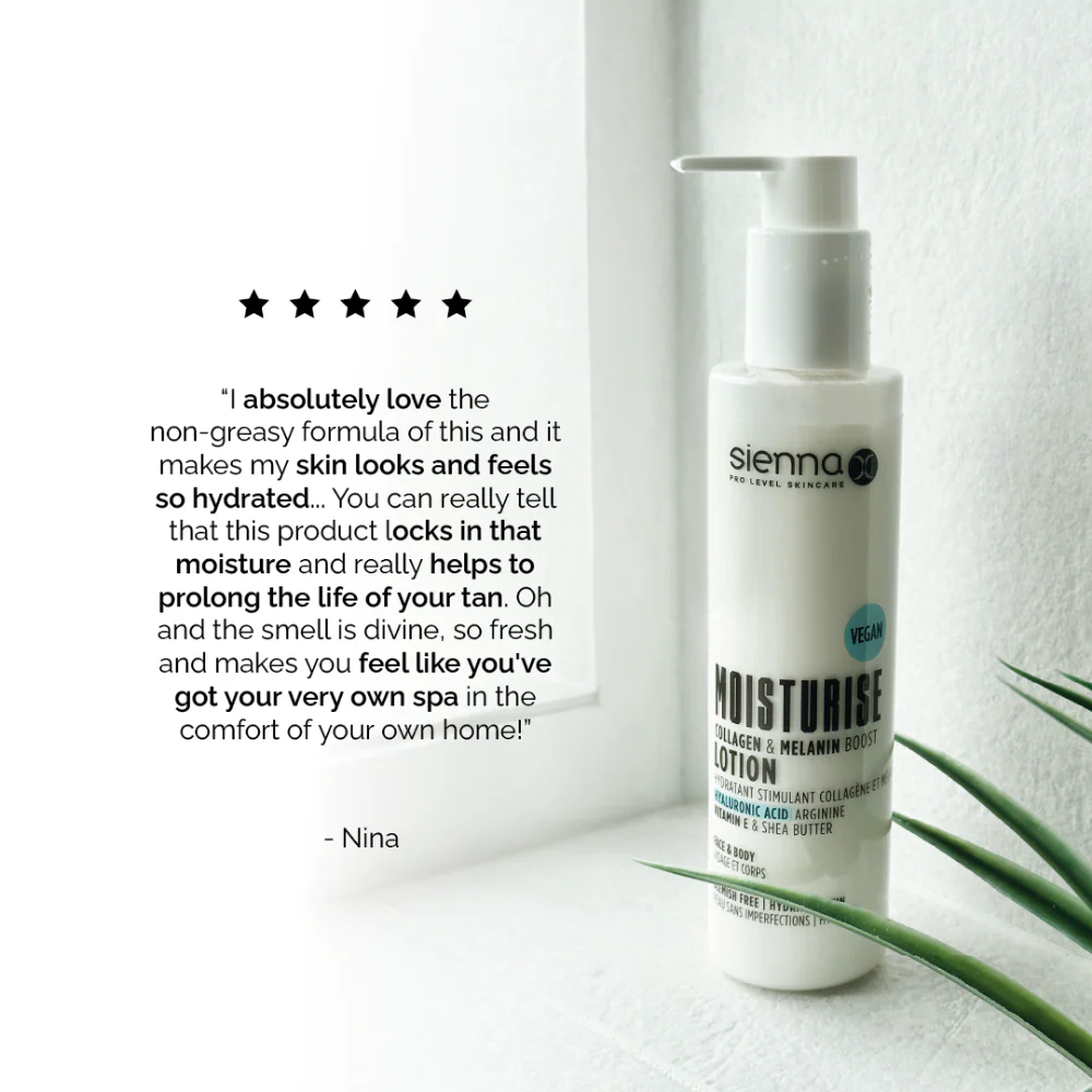 Sienna X Moisturise Collagen & Melanin Boosting Lotion 200ml - Image 5