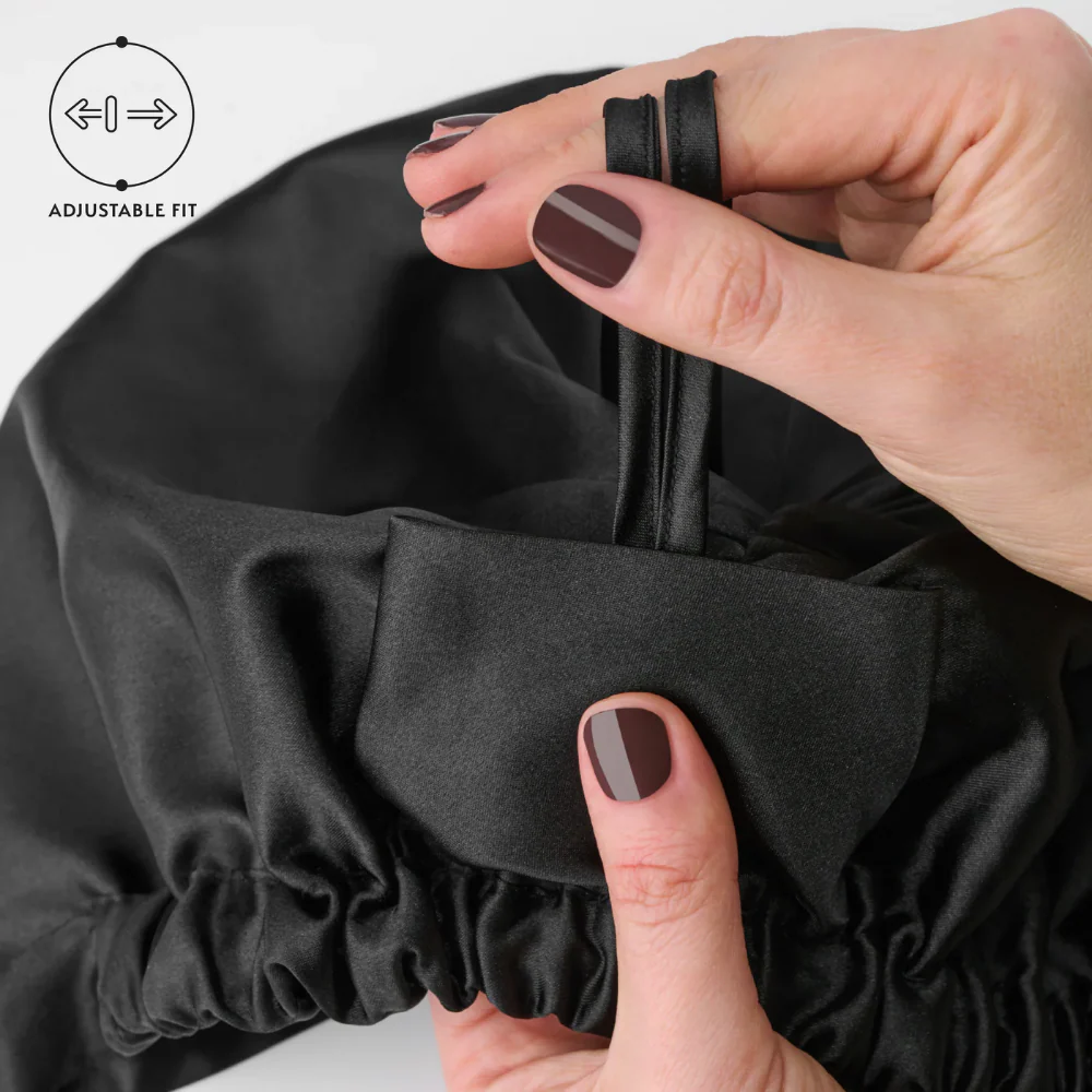 Silver Cloud Hair Wrap Black - Image 3