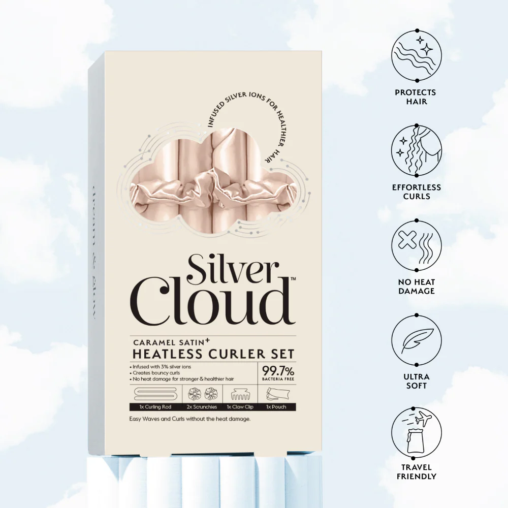 Silver Cloud Heatless Curlers Set Caramel - Image 4