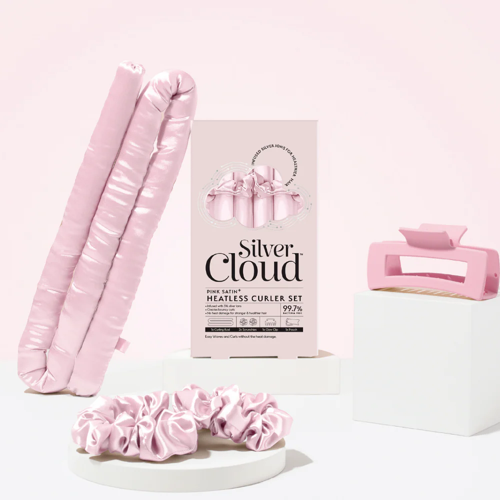 Silver Cloud Heatless Curlers Set Pink - Image 3