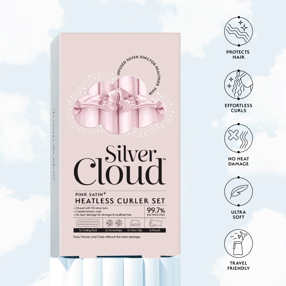 Silver Cloud Heatless Curlers Set Pink - Image 4
