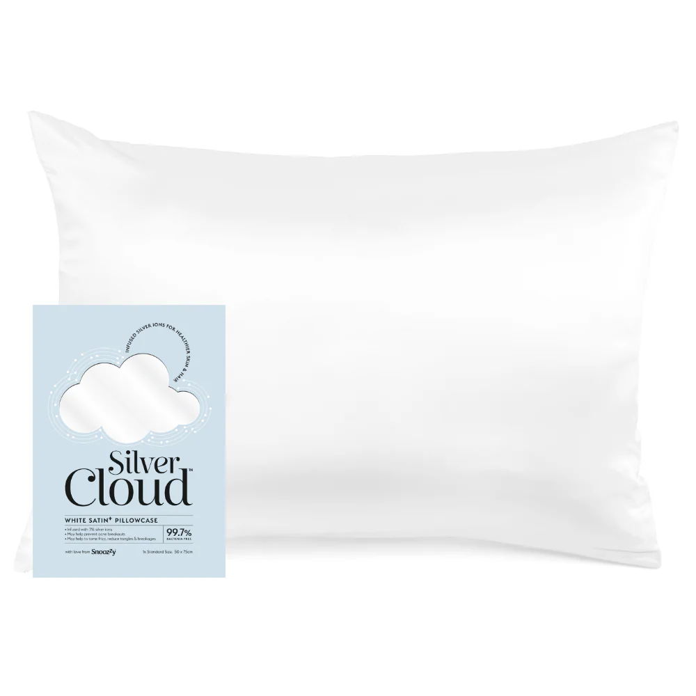 Silver Cloud Satin Pillowcase White - Image 2