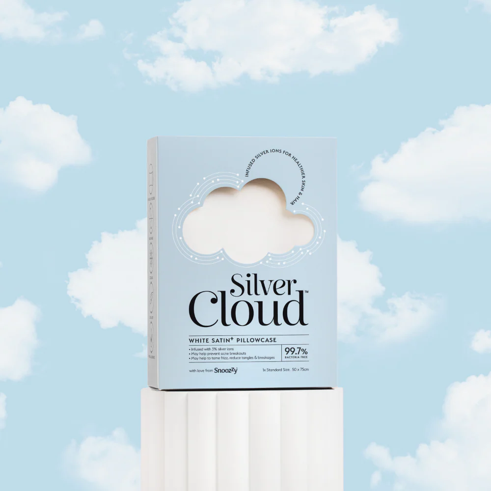 Silver Cloud Satin Pillowcase White - Image 9