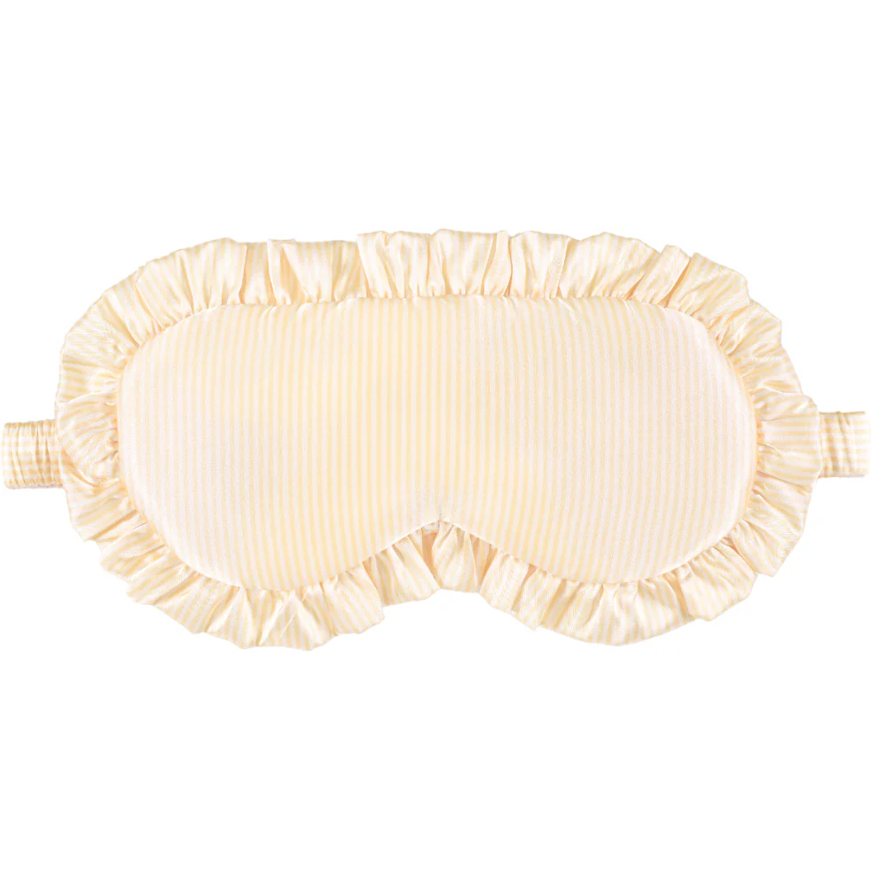 Silver Cloud Satin Sleep Eye Mask Buttercup - Image 2