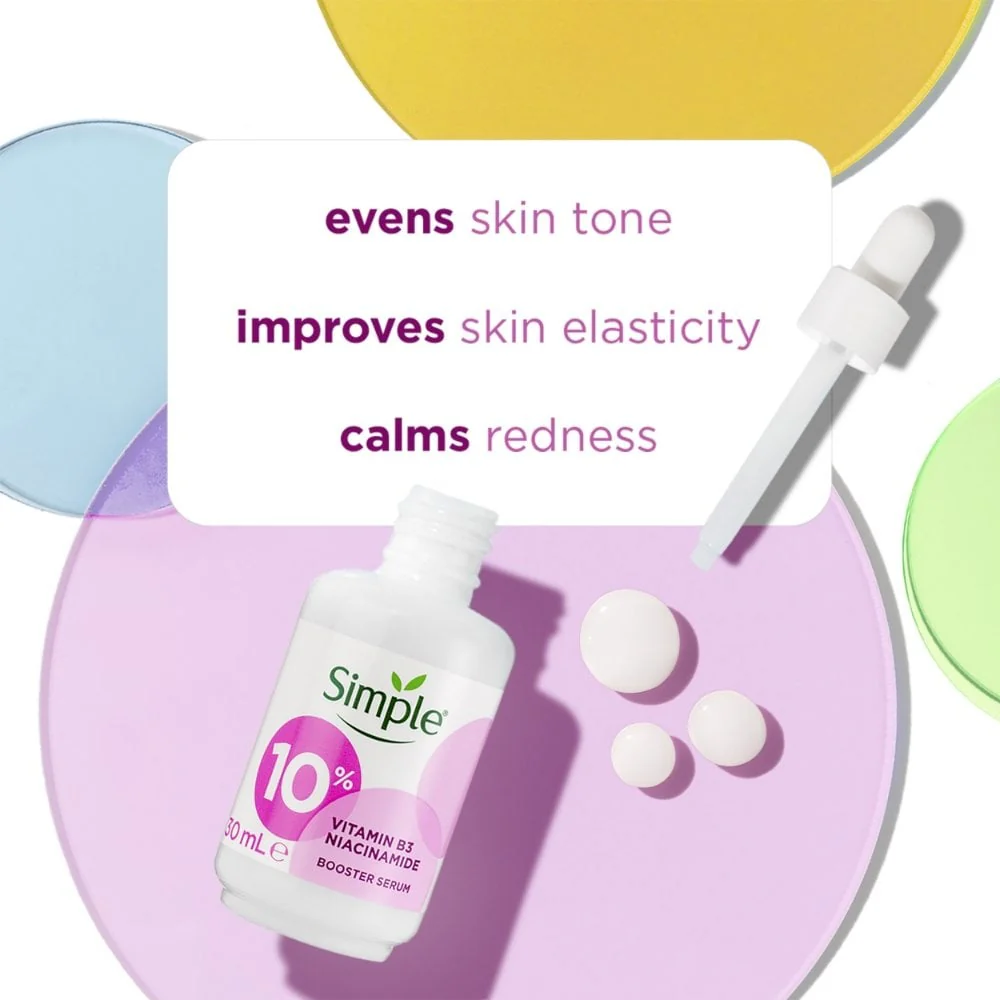 Simple 10% Niacinamide Vitamin B3 Booster Serum 30ml - Image 3