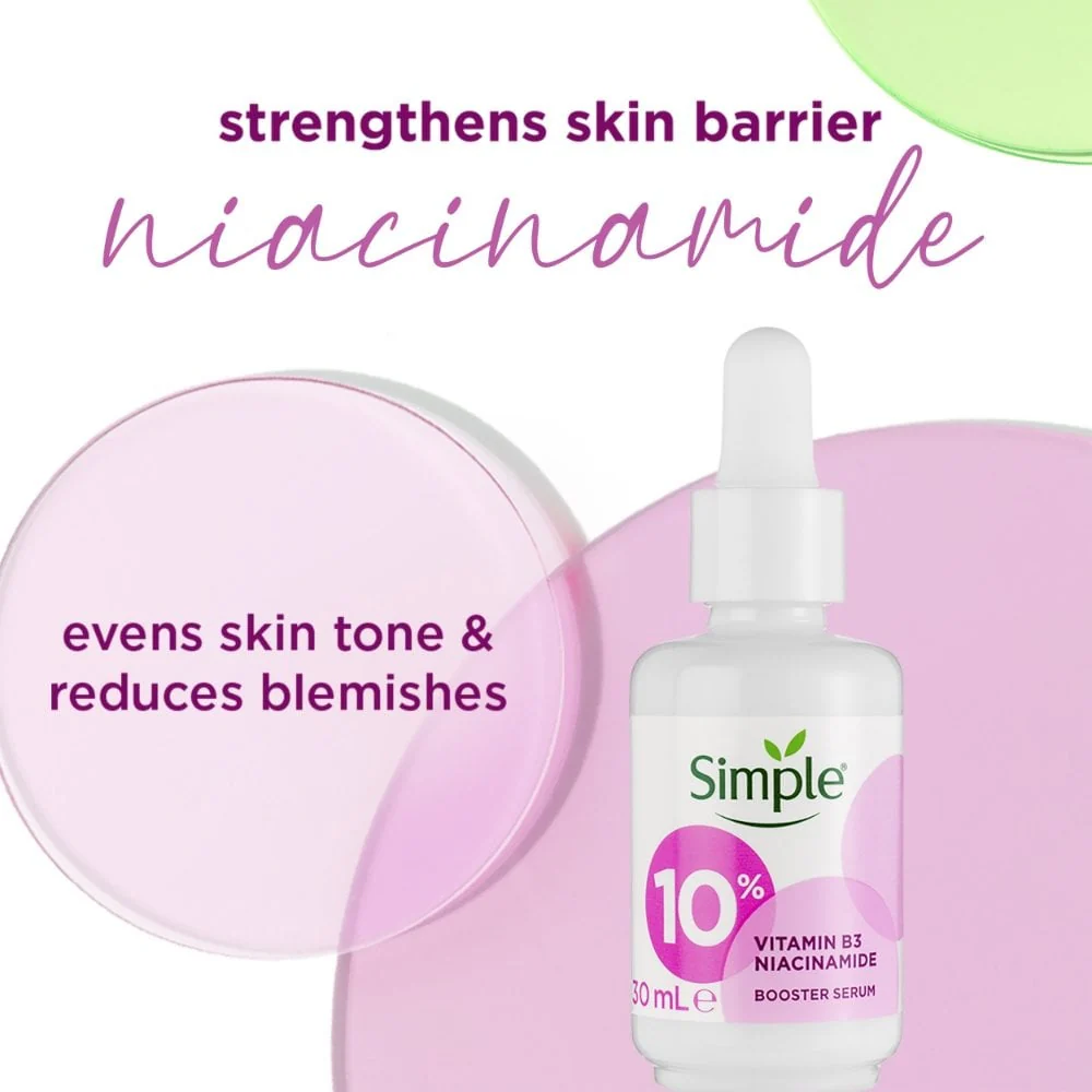 Simple 10% Niacinamide Vitamin B3 Booster Serum 30ml - Image 6
