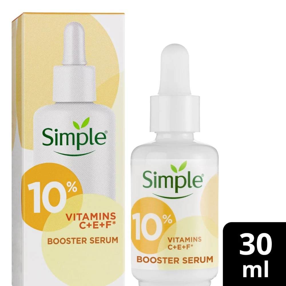 Simple 10% Vitamins C + E + F Booster Serum 30ml - Image 2