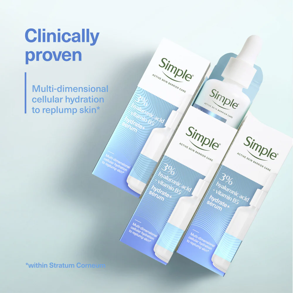 Simple 3% Hyaluronic Acid + Vitamin B5 Booster Serum 30ml - Image 4