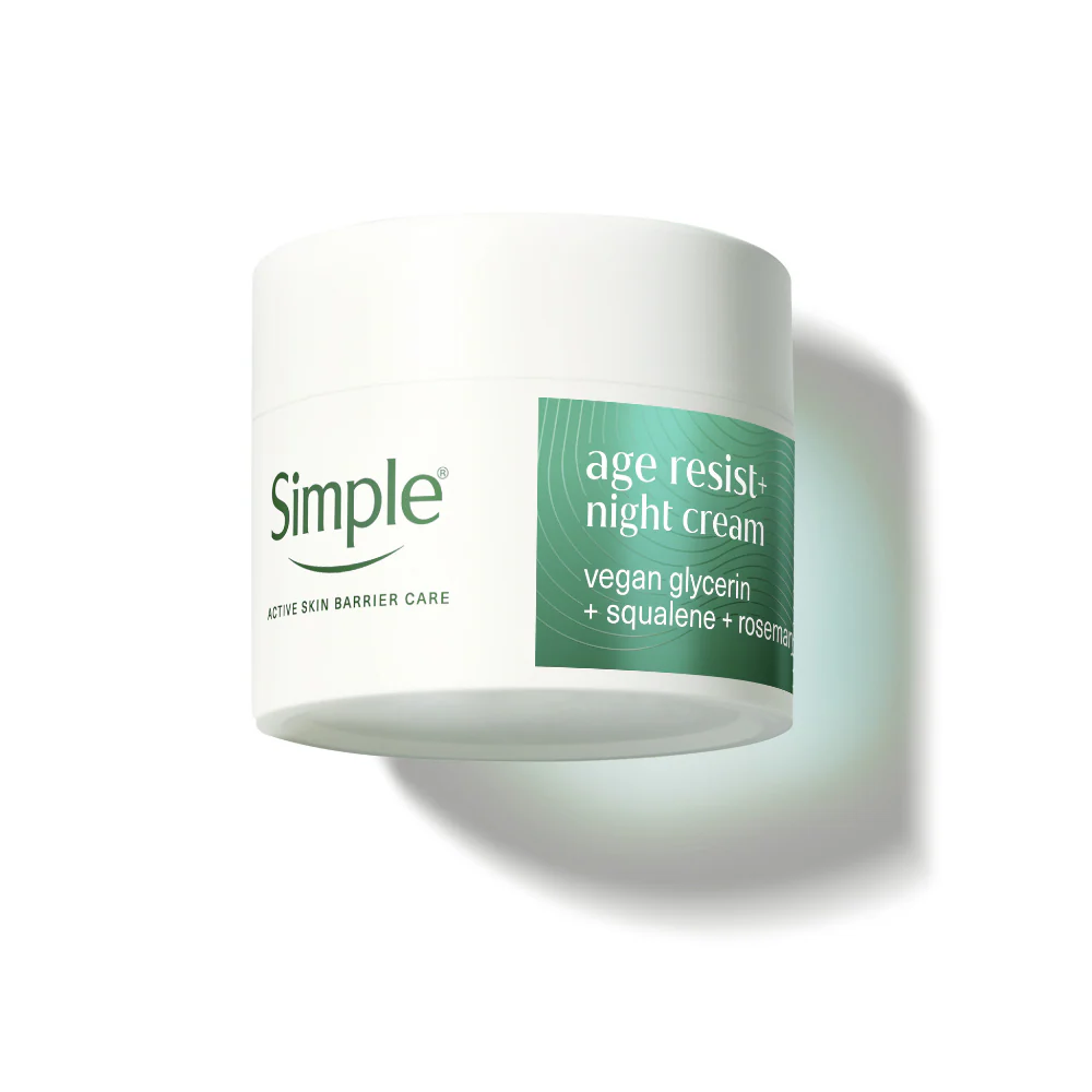 Simple Age Resist+ Night Cream Facial Moisturiser 50ml - Image 2