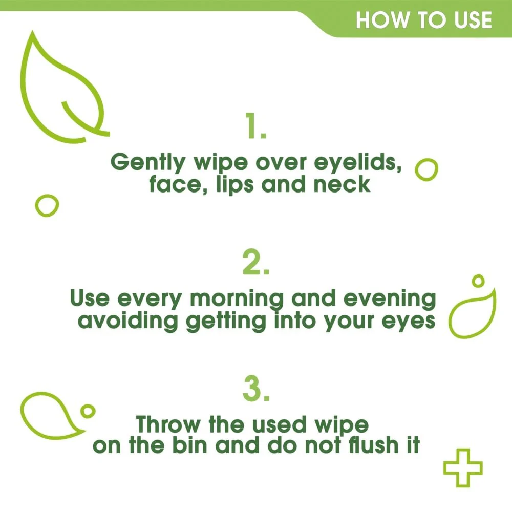 Simple Biodegradable Micellar Face Wipes Pack of 20 - Image 2