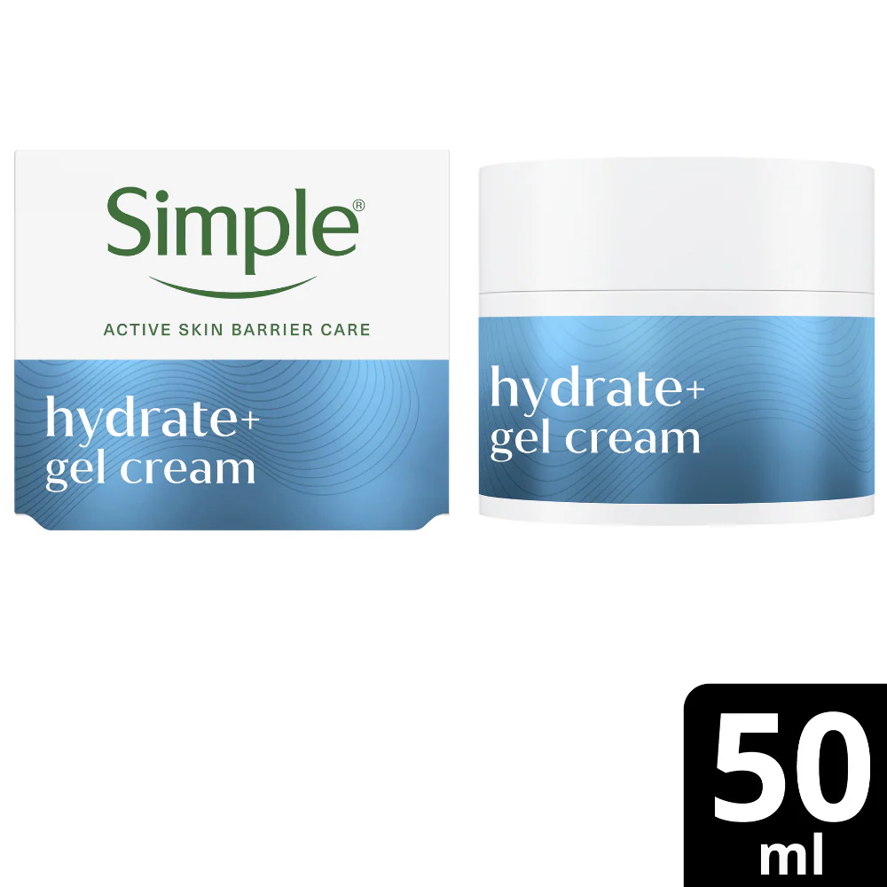 Simple Hydrate+ Gel Cream Facial Moisturiser 50ml - Image 7