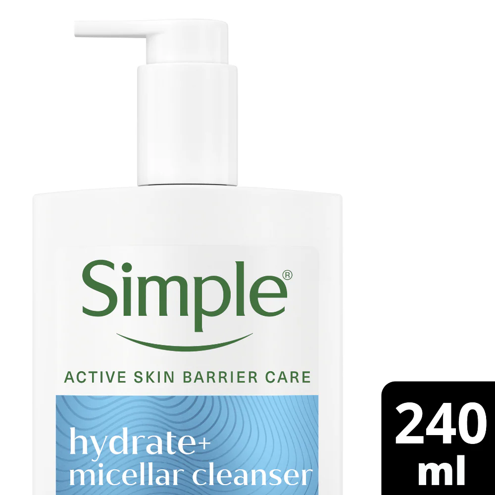 Simple Hydrate+ Micellar Gel Cleanser 240ml - Image 3