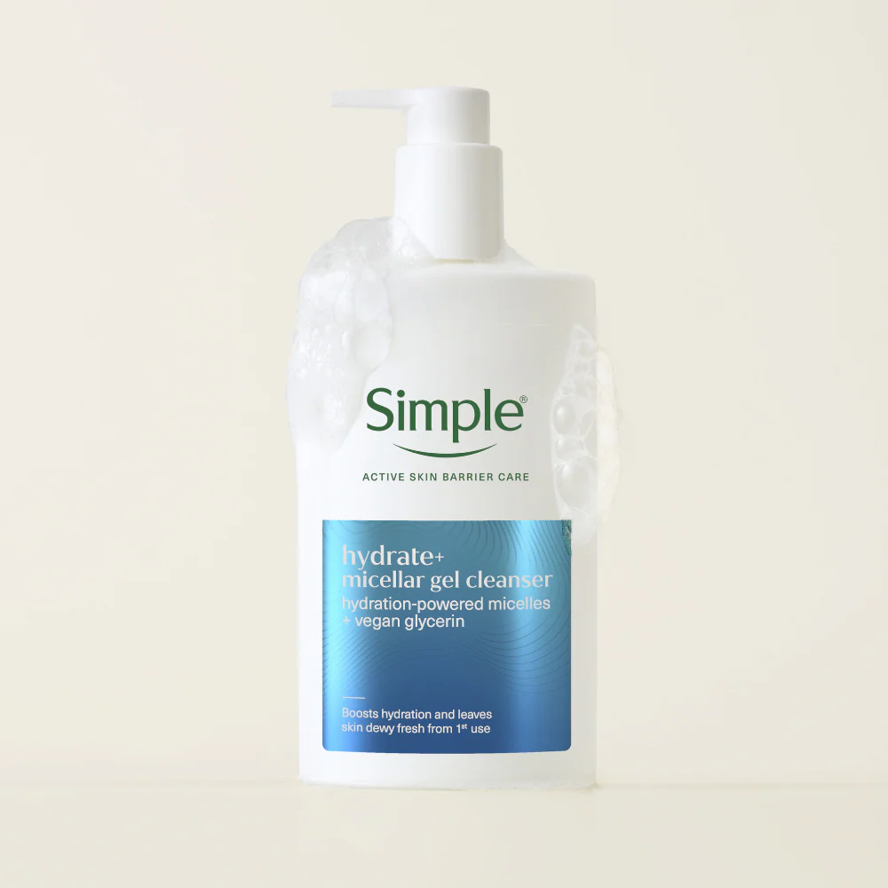 Simple Hydrate+ Micellar Gel Cleanser 240ml - Image 4