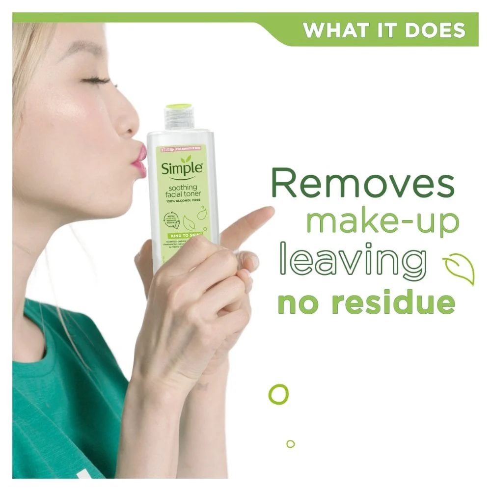 Simple Kind To Skin 100% Alcohol Free Soothing Facial Toner 200ml - Image 6