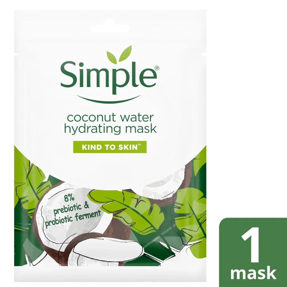 Simple Kind To Skin Coconut Water Hydrating Sheet Mask 25g - Image 2