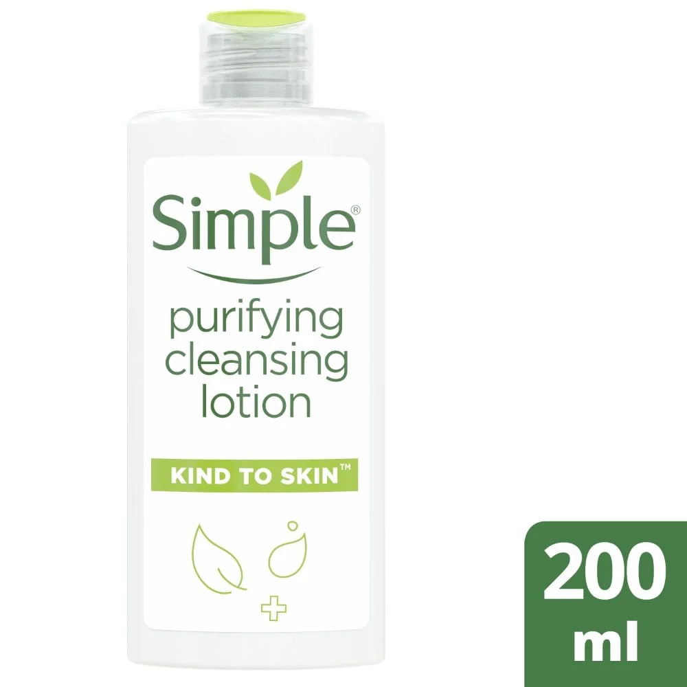 Simple Kind To Skin Purifying Cleansing Lotion 200ml - Image 2