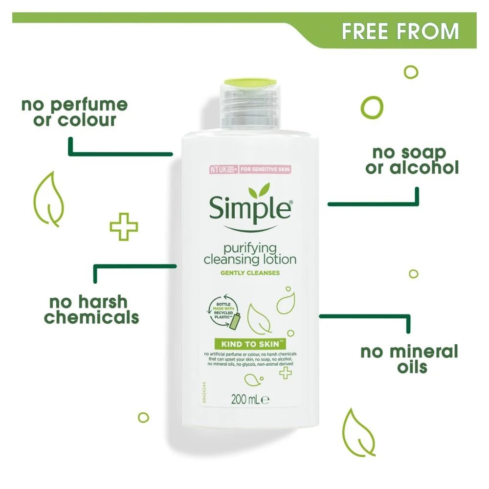 Simple Kind To Skin Purifying Cleansing Lotion 200ml - Image 6