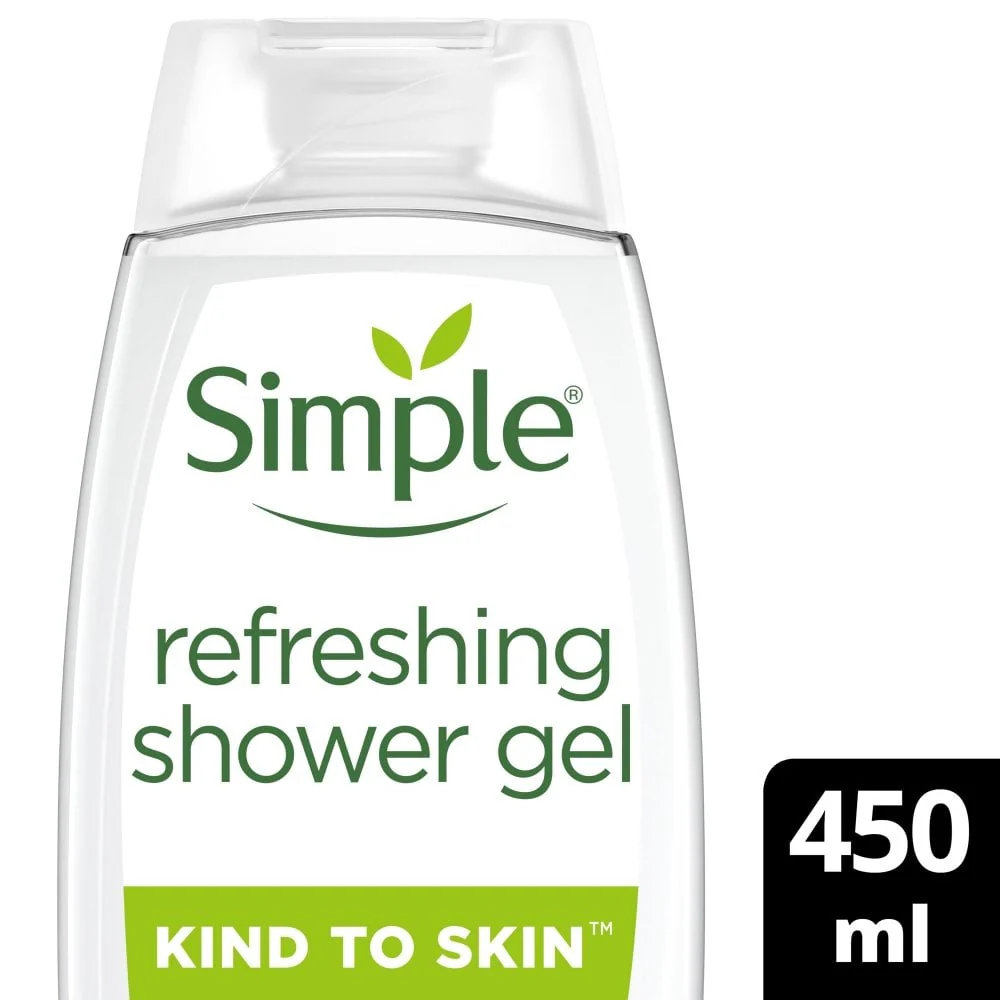Simple Kind To Skin Refreshing Shower Gel 450ml - Image 2