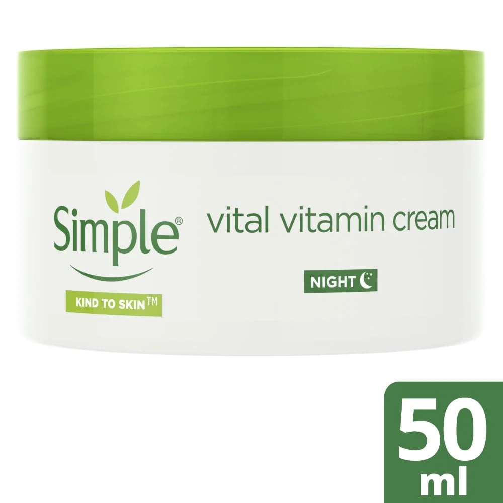 Simple Kind To Skin Vital Vitamin Night Cream 50ml - Image 2