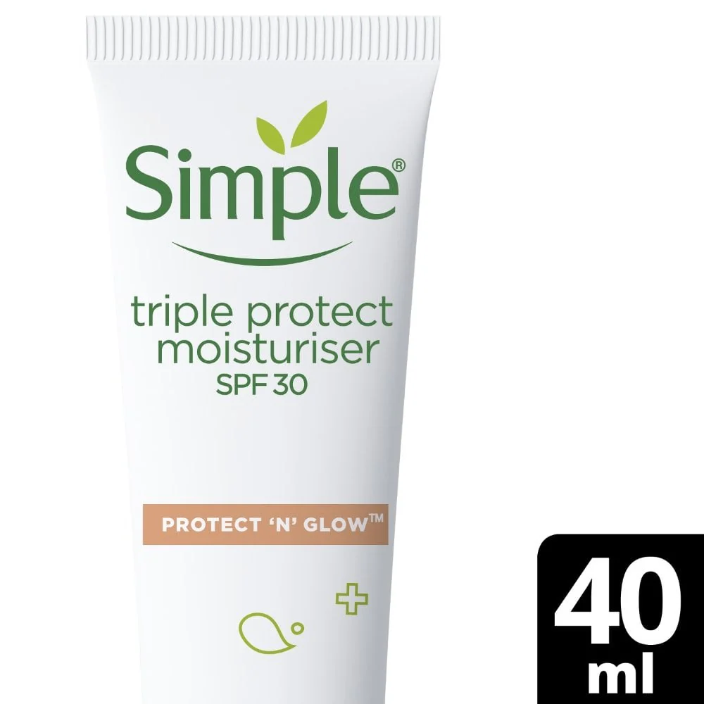 Simple Protect n Glow Triple Protect Moisturiser SPF30 40ml - Image 2