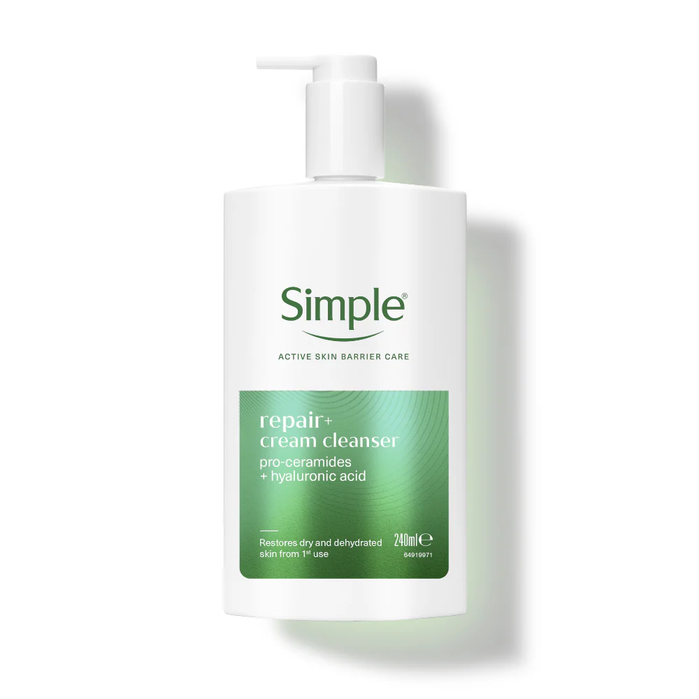 Simple Repair+ Pro-Ceramides Replenish Cream Cleanser 240ml - Image 2