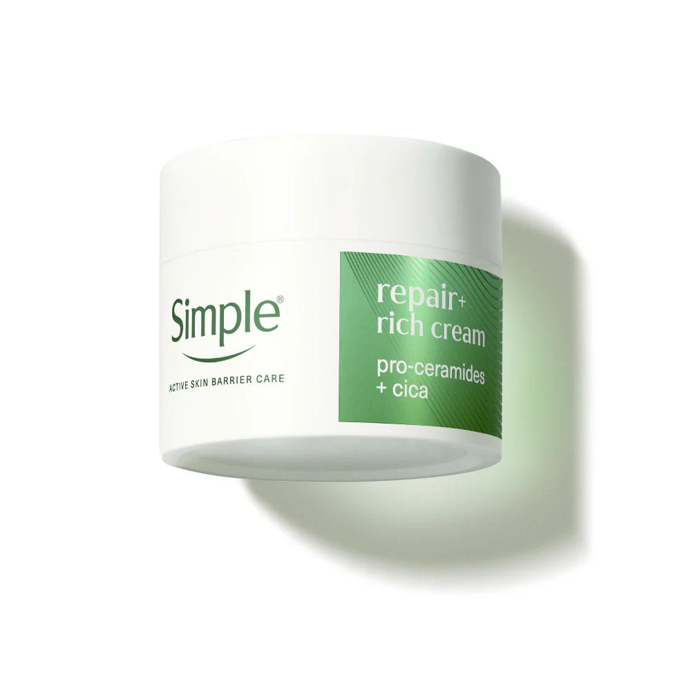 Simple Repair+ Pro-Ceramides Replenish Rich Cream Facial Moisturiser 50ml - Image 2