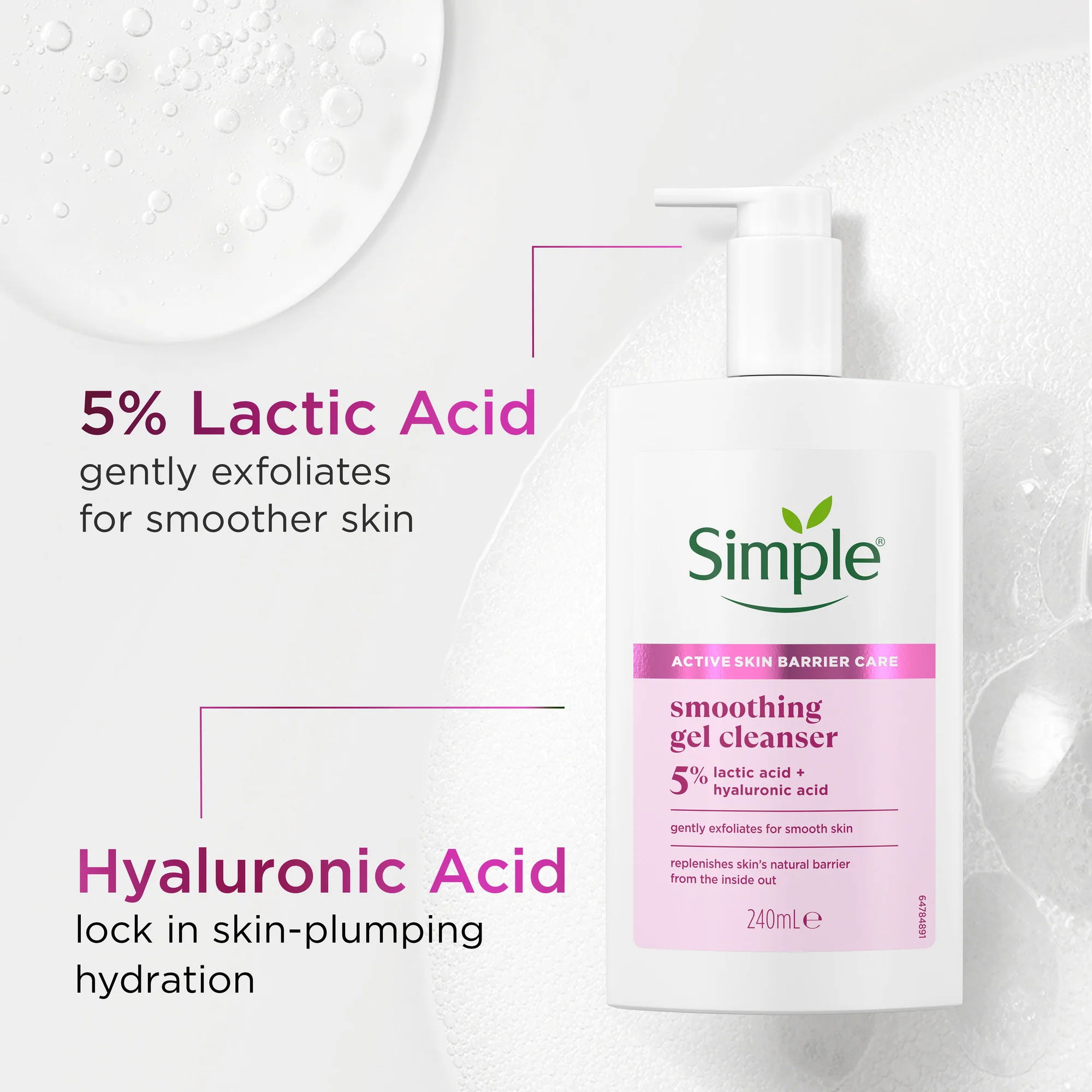 Simple Smoothing Gel Cleanser 230ml - Image 7