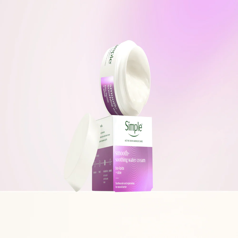Simple Smooth+ Soothing Water Face Cream 50ml - Image 3