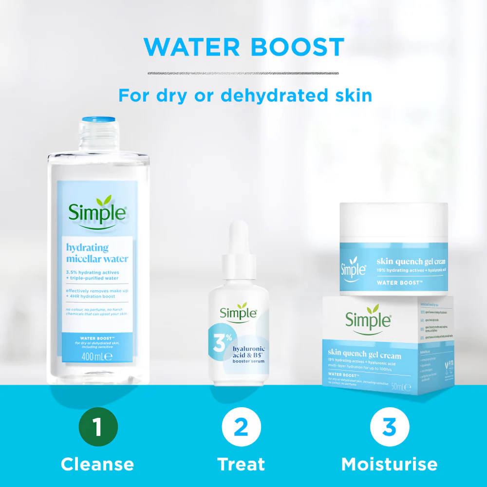 Simple Water Boost Hydrating Micellar Cleansing Water 400ml - Image 6