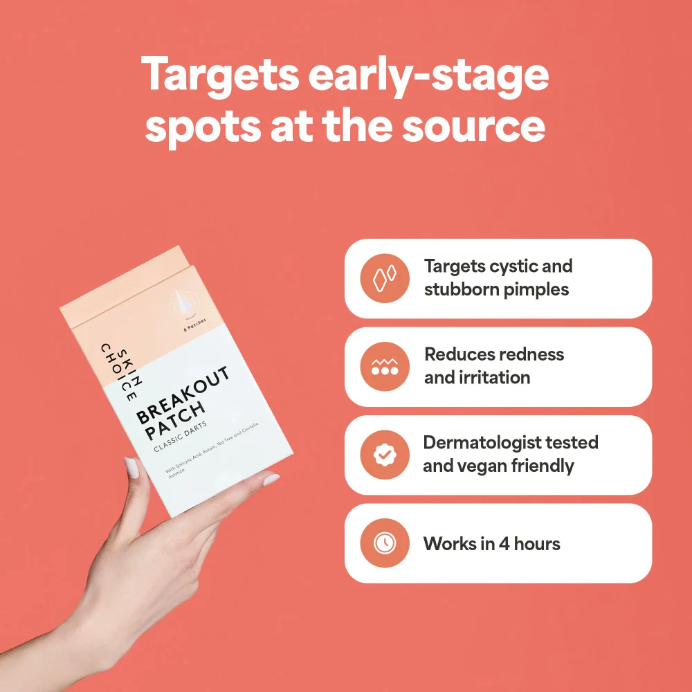 Skin Choice Breakout Classic Darts Microdart Pimple Patches with Salicylic Acid & Tea Tree x8 - Image 3