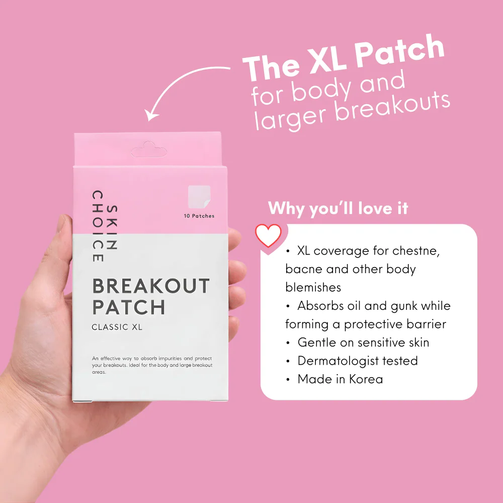 Skin Choice Breakout Classic XL Hydrocolloid Acne Pimple Patches x10 - Image 2