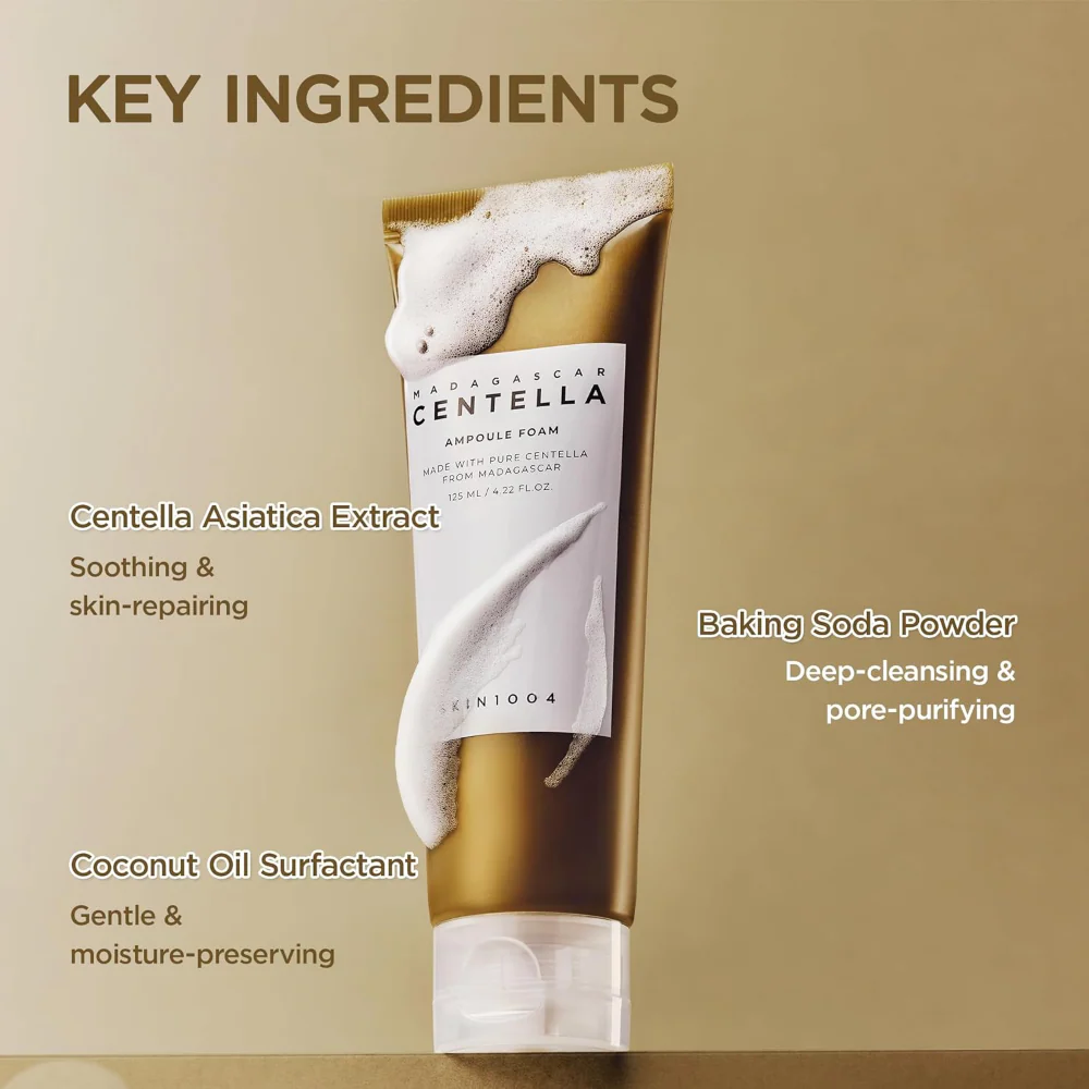 Skin1004 Madagascar Centella Ampoule Foam Cleanser 125ml - Image 6