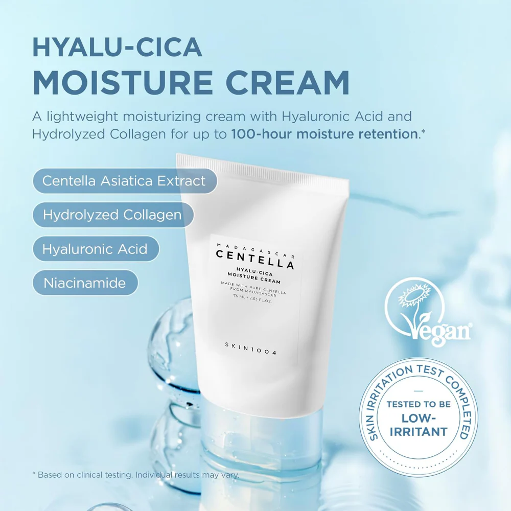 Skin1004 Madagascar Centella Hyalu-Cica Moisture Cream 75ml - Image 3