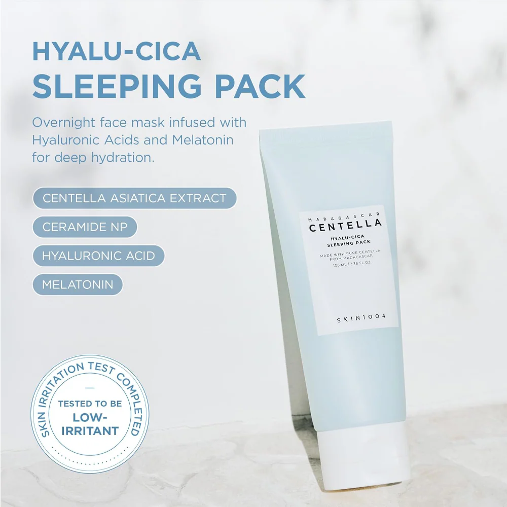 Skin1004 Madagascar Centella Hyalu-Cica Sleeping Pack 100ml - Image 3