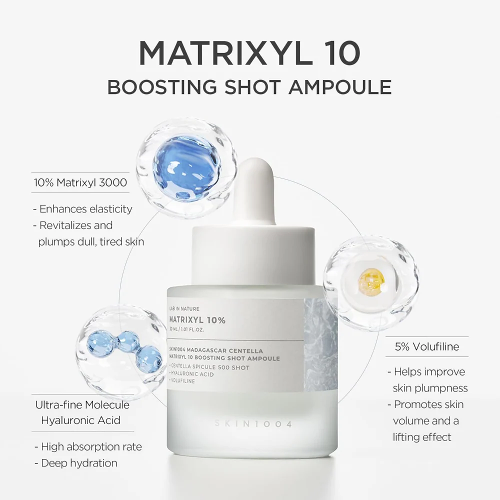 Skin1004 Madagascar Centella Matrixyl 10% Boosting Shot Ampoule 30ml - Image 3