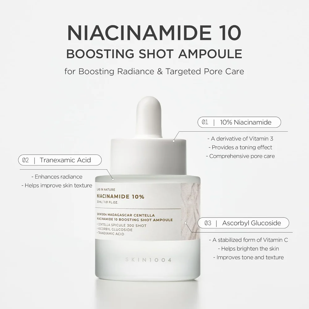 Skin1004 Madagascar Centella Niacinamide 10% Boosting Shot Ampoule 30ml - Image 3